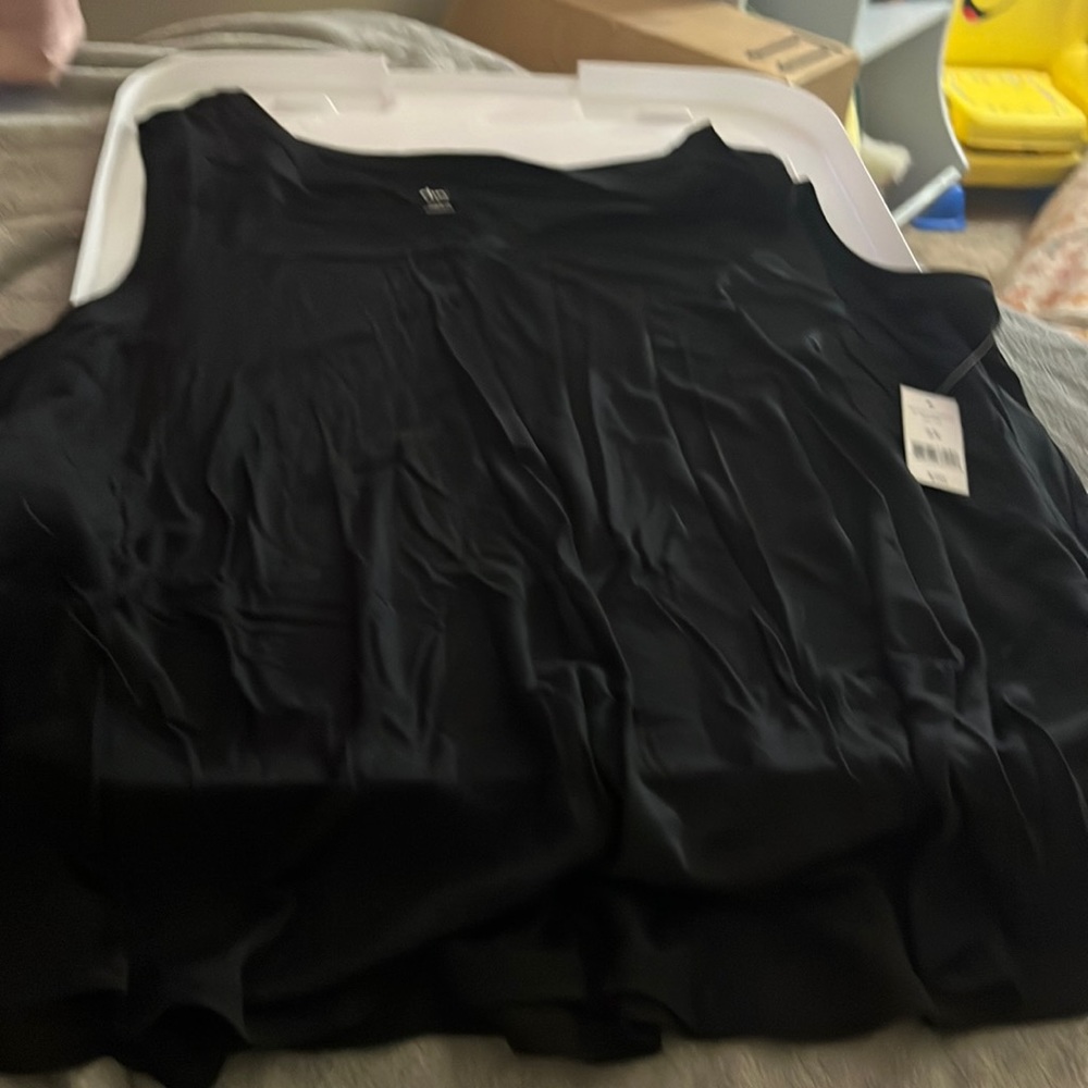 Black tank top